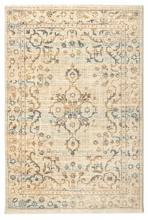 Klassischer Vintage-Teppich in Creme l Teppich Orientalisch 200x300 cm Creme