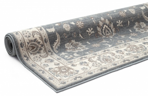 Orientalischer Teppich Grau Reine Wolle fr Wohnzimmer I Vintage  Teppich160x230cm